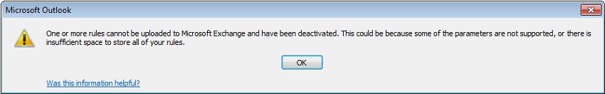 Cover for Exchange Rules and Rackspace